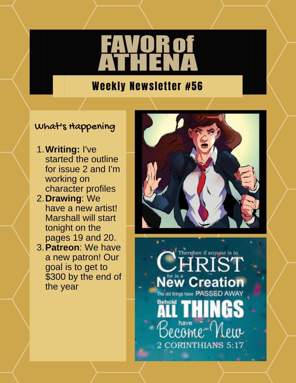 Favor of Athena Newsletter 56